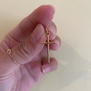 18k Solid Gold Cross